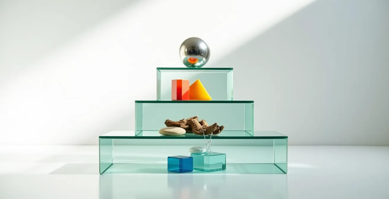 Visual representation of tiered content management structure for franchises