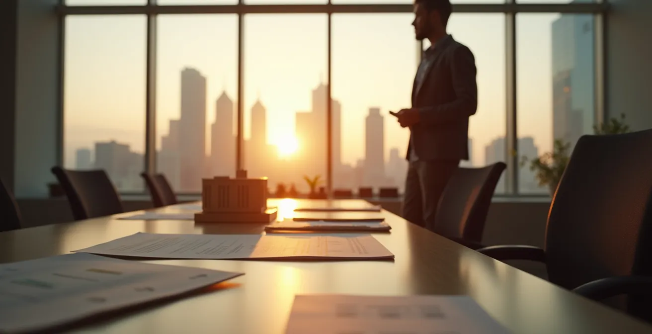 Business owner carefully reviewing commercial lease terms