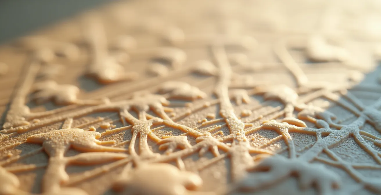 Extreme close-up of specialized delivery packaging material showing moisture-resistant texture