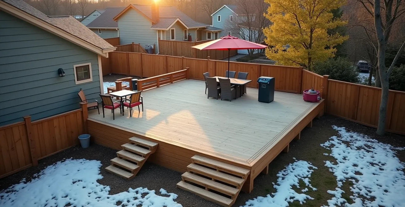 Calendar showing optimal timing for outdoor renovation marketing campaigns throughout the year